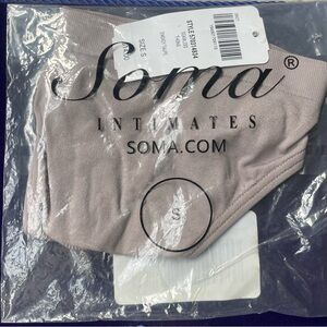 🆕 Soma Intimates Seamless Thong Panties Smokey Taupe Sz S NWT